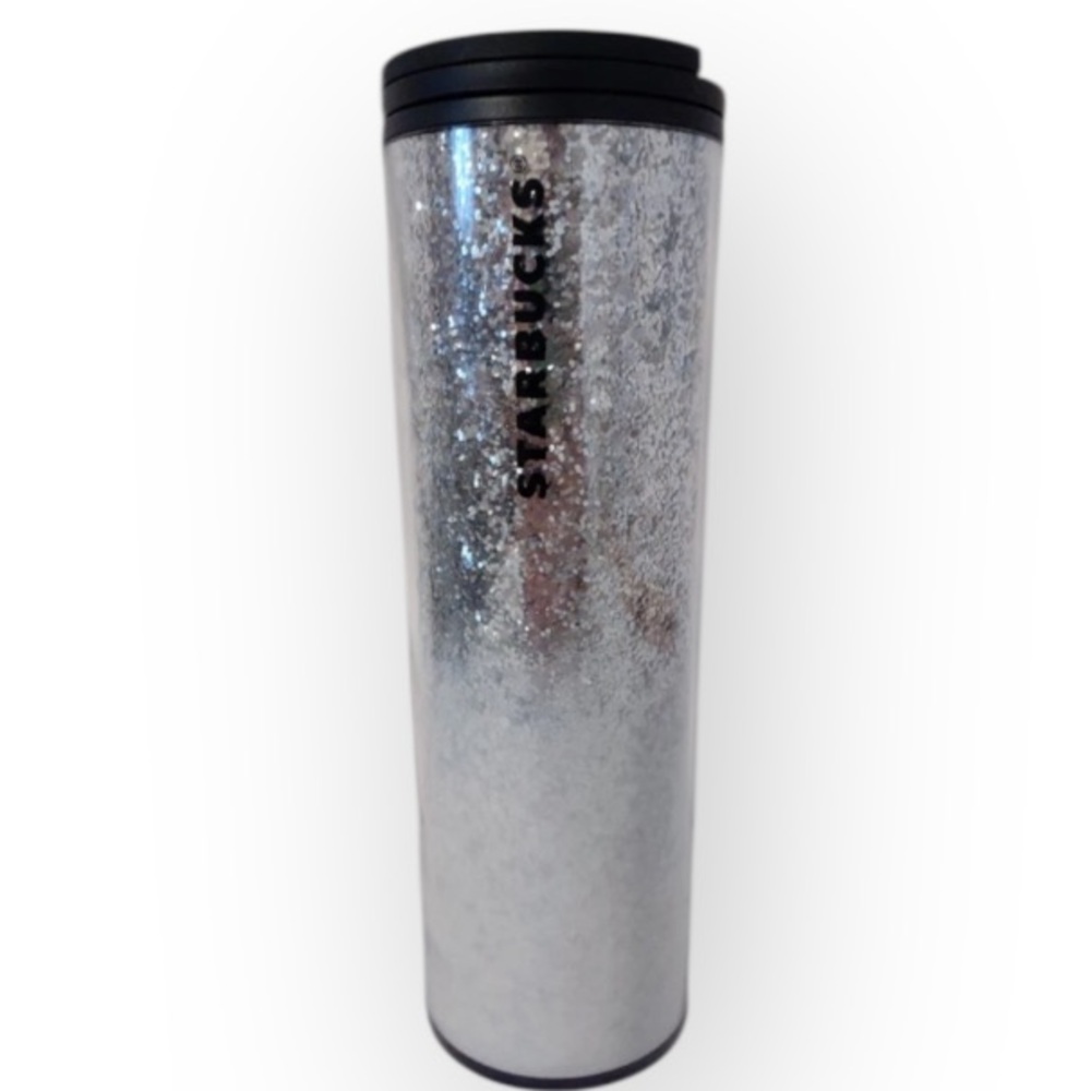 Vintage Starbucks 16oz Glitter Tumbler Cup With Lid